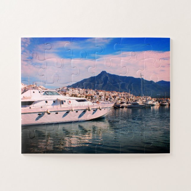 Hafen Puerto Banus Spanien Puzzle (Horizontal)