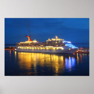 Hafen-Reflexionen Poster