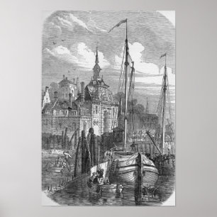 Hafen Rotterdam, Holland Poster