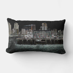 Hafen San Diego - Broadway Pier Pillow Lendenkissen