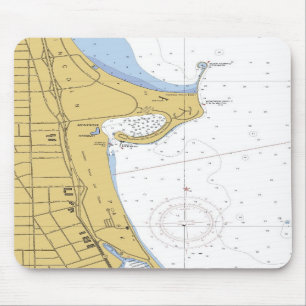 Hafen-Seediagramm Mousepad Chicagos IL Montrose