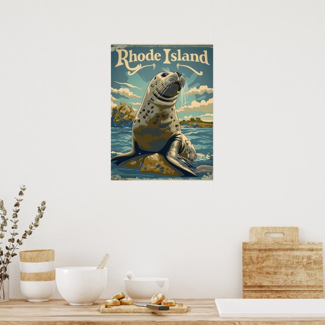 Hafen Siegel Rhode Island Poster (Küche)