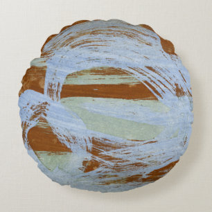 Hafen-Sonnenuntergang Rundes Kissen