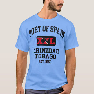 Hafen Spanien Trinidad und Tobago XXL Athletic des T-Shirt