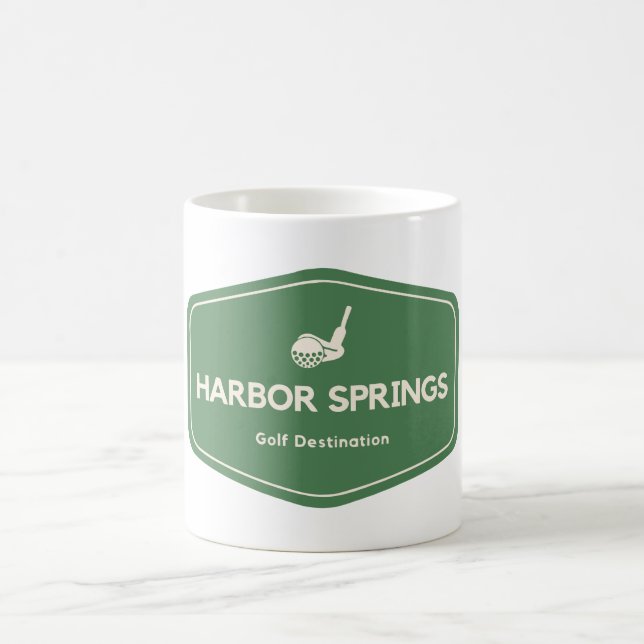 Hafen Springs Golf Ziel Michigan Kaffeetasse (Mittel)