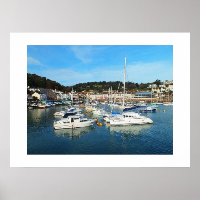 Hafen St Aubin, Jersey Poster (Vorne)