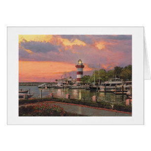 Hafen-Stadt" Karte Pauls McGehee "Hilton Head -