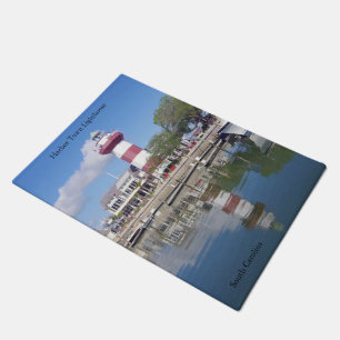 Hafen Stadt Leuchtturm Tür Fußmatte