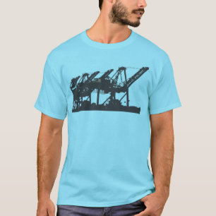 Hafen streckt Türkis-T - Shirt