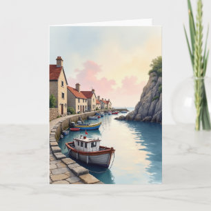 Hafen Szene Vatertagskarte Karte