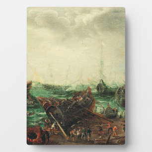 Hafen Szene von Adam Willaerts Fotoplatte