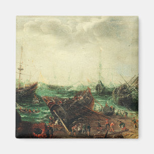 Hafen Szene von Adam Willaerts  Magnet
