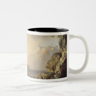 Hafen-Szene Zweifarbige Tasse