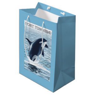 Hafen Townsend, WashingtonOrca Springen Mittlere Geschenktüte