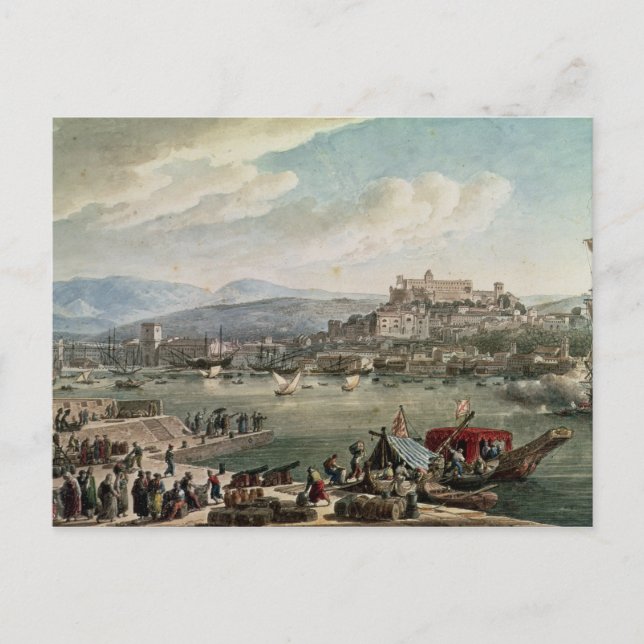 Hafen Triest, 1802 Postkarte (Vorderseite)