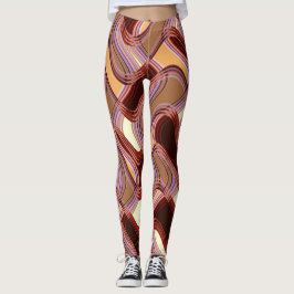 Hafen-u. Pfirsich-Leggings durch Künstler C.L. Leggings