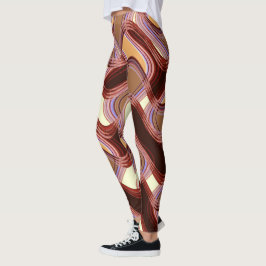 Hafen-u. Pfirsich-Leggings durch Künstler C.L. Leggings