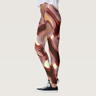 Hafen-u. Pfirsich-Leggings durch Künstler C.L. Leggings