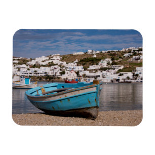 Hafen- und Hafenbereich mit griechischen Fischerbo Magnet