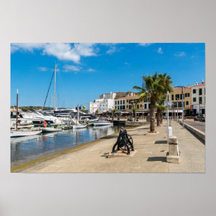 Hafen und Paseo Marítimo von Mahon - Menorca, Span Poster