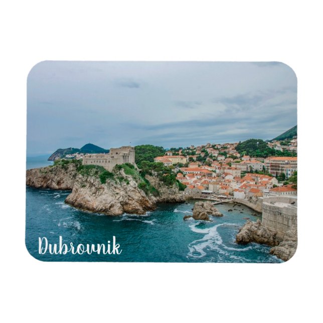 Hafen und Stadtzentrum von Dubrovnik Magnet (Horizontal)