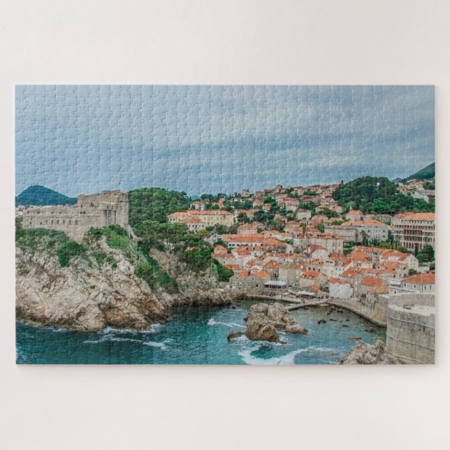 Hafen und Stadtzentrum von Dubrovnik Puzzle (Horizontal)