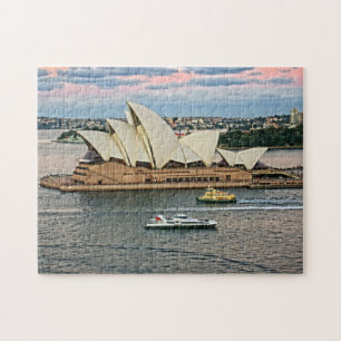 Hafen-Verkehr - Sydney-Opernhaus - PC 11x14-252 Puzzle