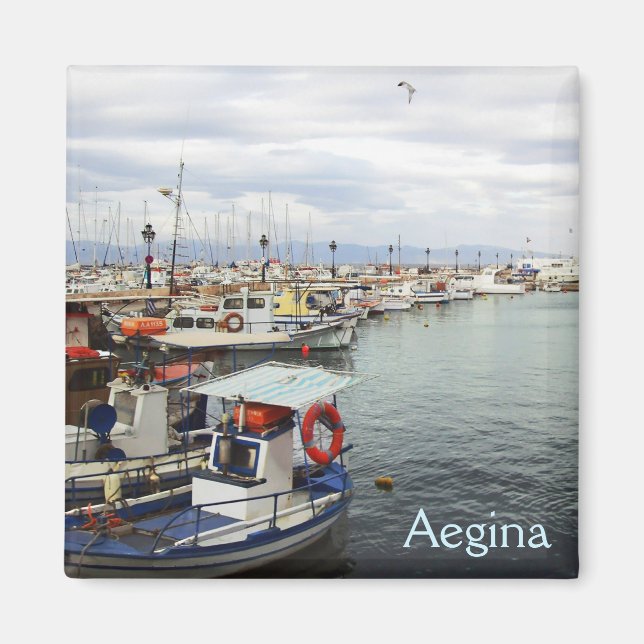 Hafen von Aegina Magnet (Vorne)
