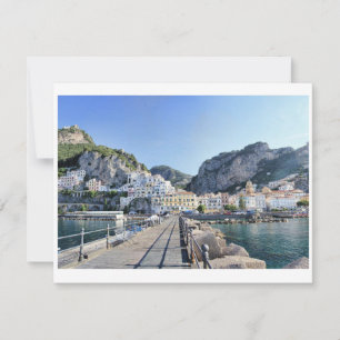 Hafen von Amalfi Feiertagskarte