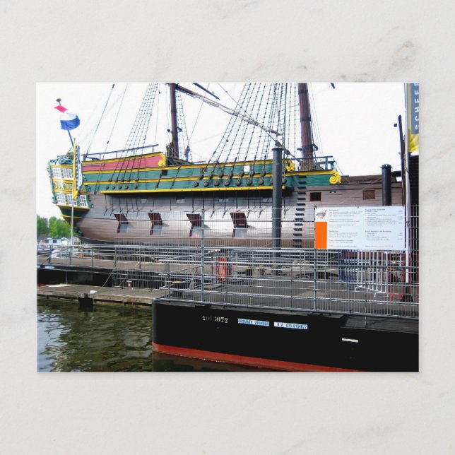 Hafen von Amsterdam - Postkarte (Vorderseite)