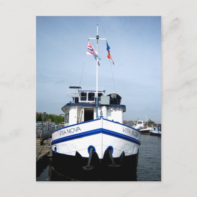 Hafen von Amsterdam - Postkarte (Vorderseite)