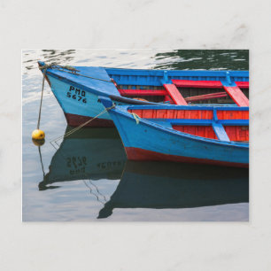 Hafen von Angelmo, Fischerboote. Postkarte