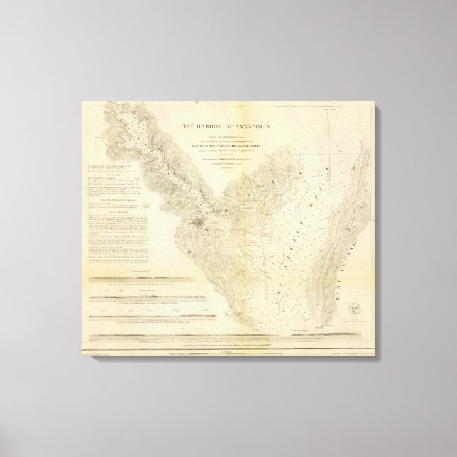 Hafen von Annapolis Leinwanddruck (Vorderseite)