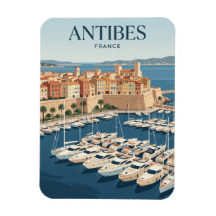 Hafen von Antibes Frankreich Magnet