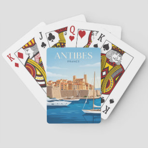 Hafen von Antibes Frankreich Spielkarten