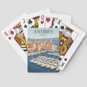 Hafen von Antibes Frankreich Spielkarten