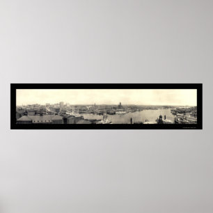 Hafen von Baltimore MD Foto 1905 Poster