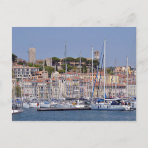 Hafen von Cannes in Frankreich Postkarte