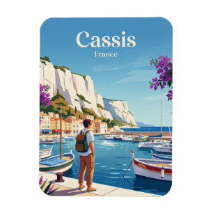 Hafen von Cassis Frankreich Magnet