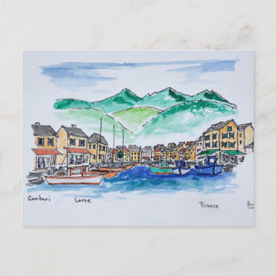 Hafen von Centuri   Korsika, Frankreich Postkarte