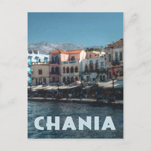 Hafen von Chania, Kreta Griechenland Postkarte