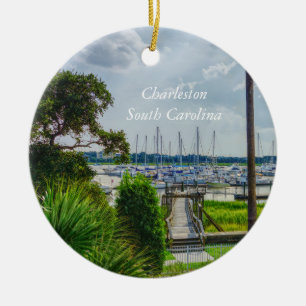 Hafen von Charleston Keramik Ornament