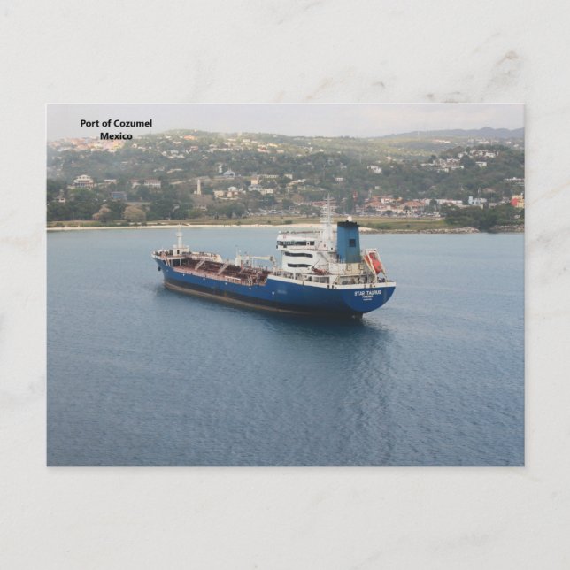 Hafen von Cozumel Mexiko Postkarte (Vorderseite)