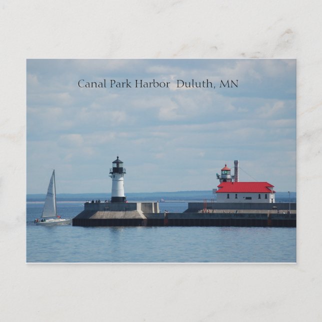 Hafen von Duluth, Hafen von Canal Park Duluth, MN Postkarte (Vorderseite)