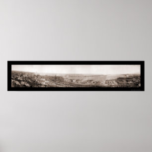 Hafen von Duluth MN Foto 1913 Poster