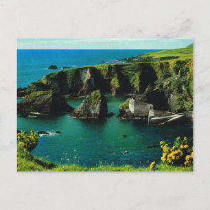 Hafen von Dunquin, Derry, Irland, Vintage-Postkart Postkarte