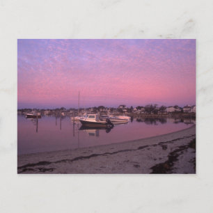 Hafen von Edgartown bei Dawn Marthas Vineyard Postkarte