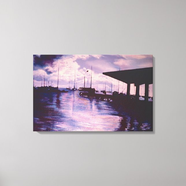 Hafen von Fort de France Leinwanddruck (Vorderseite)