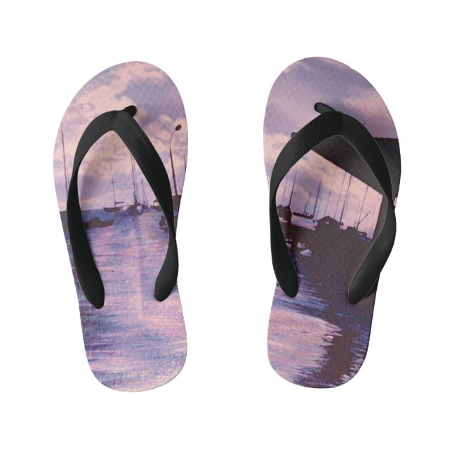 Hafen von Fort de France, Martinique Kinderbadesandalen (Fußbett)