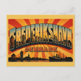 Hafen von Frederikshavn, Dänemark Postkarte